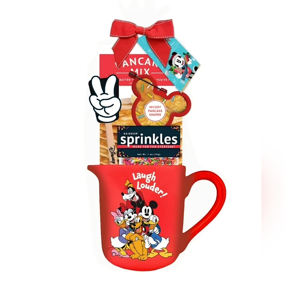 Disney Mickey Mouse And Friends Laugh Louder Holiday Ceramic Pancake Gift Set
